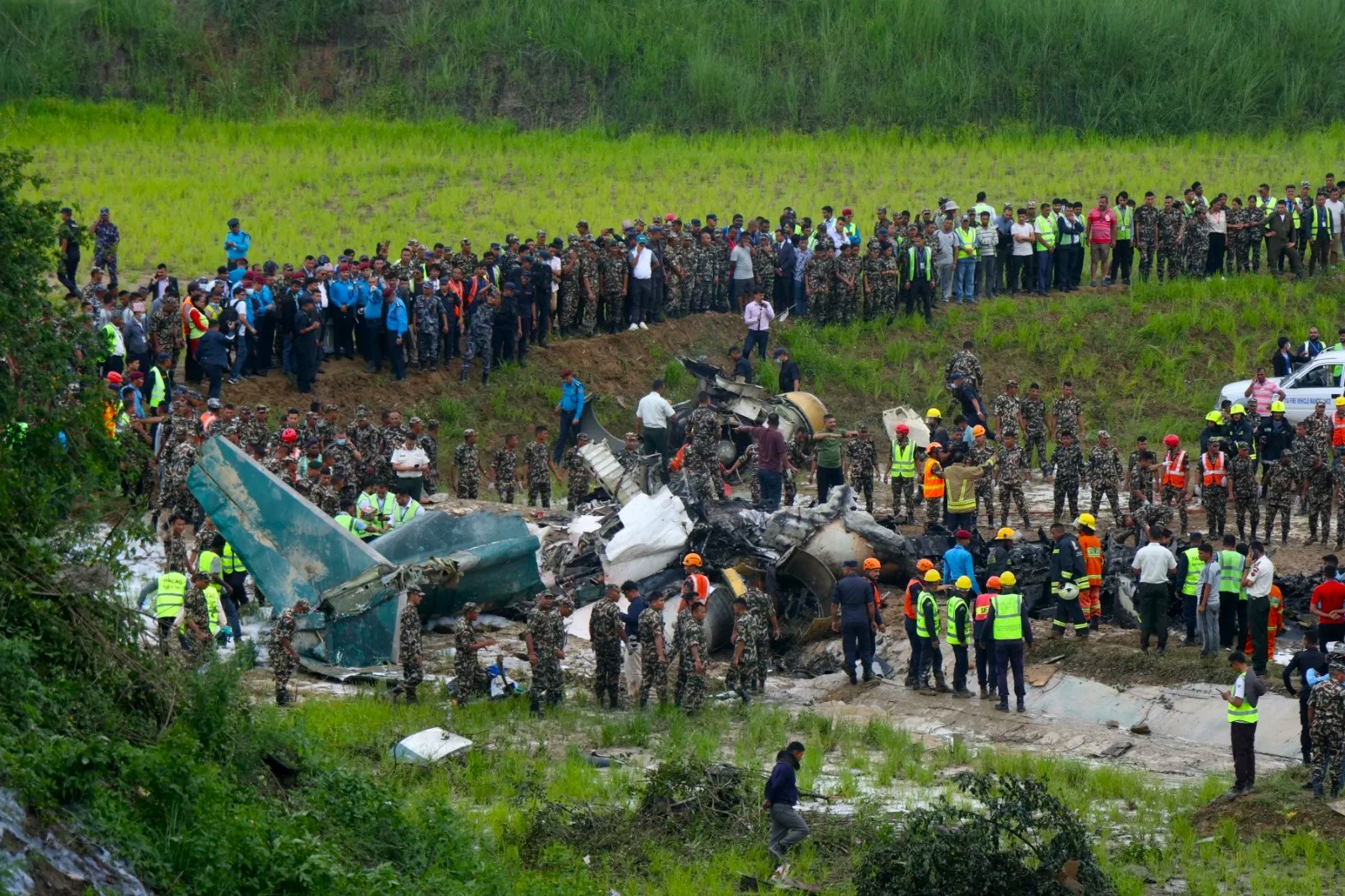 A Plane Full Of Airline Employees Crashes in Kathmandu During Takeoff, Pilot Rescued.